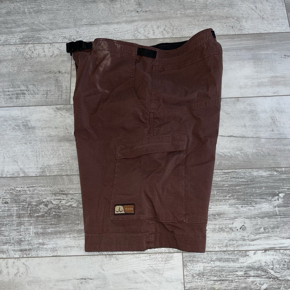 Prana Men's Cargo Shorts in Brown - Picture 3 of 15